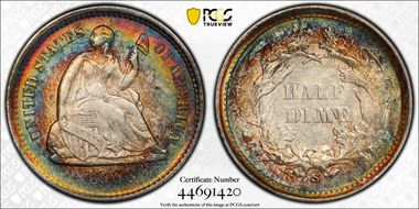1868-S H10C AU50