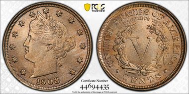 1908 5C MS65