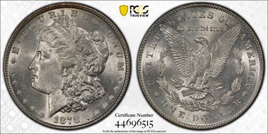 1878 7TF $1 Reverse of 1878 AU58