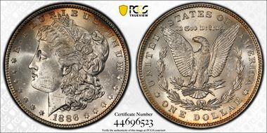 1886 $1 MS64