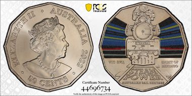 2022 50C Victorian Railways R711 Australian Rail Heritage MS68