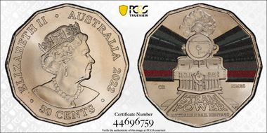 2022 50C Commonwealth Railways-NM25 Australian Rail Heritage MS69