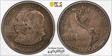 1923-S 50C Monroe VF30