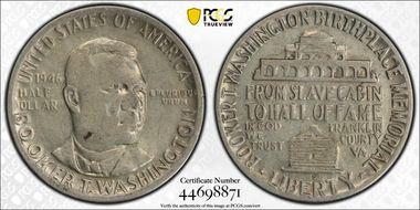 1946-D 50C Booker T. Washington VF25