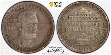 1947 50C Booker T. Washington XF40