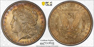 1884 $1 MS63