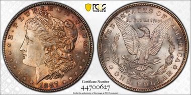 1887 $1 MS63