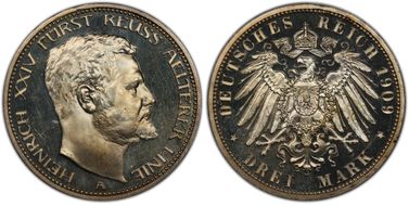 1909-A 3 Mk J-119 PR65DCAM