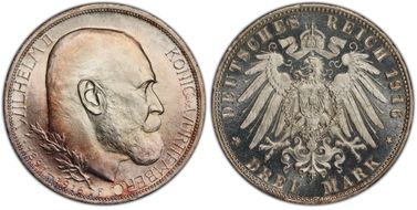 1916-F 3 Mk 25th Year J-178 PR67+