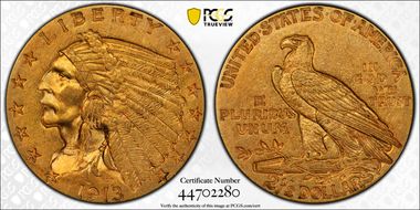 1913 $2.50 AU55