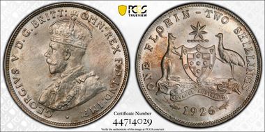 1926(m & sy) Florin MS64