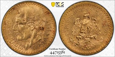 1944 2 1/2 P KM-463  Au MS64