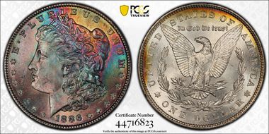 1886 $1 MS64