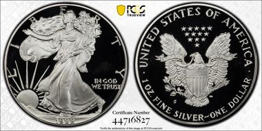 1988-S $1 Silver Eagle PR69DCAM