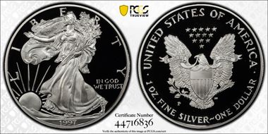 1997-P $1 Silver Eagle PR69DCAM