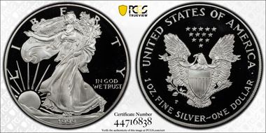 1999-P $1 Silver Eagle PR69DCAM