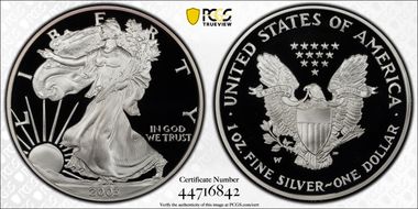 2003-W $1 Silver Eagle PR69DCAM