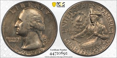 1976-D 25C Clad AU53