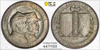 1936 50C Gettysburg MS66