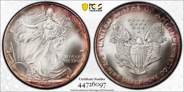 1994 $1 Silver Eagle MS67