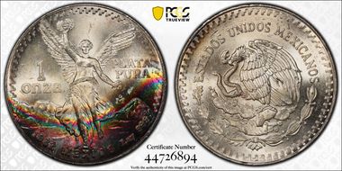 1982-Mo Onza Libertad Ag MS66