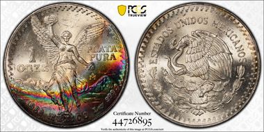 1982-Mo Onza Libertad Ag MS65