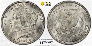 1890-O $1 MS64
