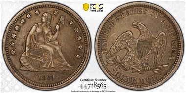 1861 25C XF40