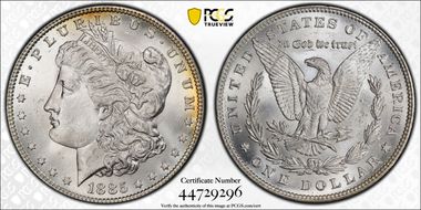 1885 $1 MS65