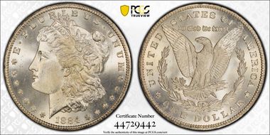 1884-CC $1 MS67+