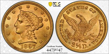 1897 $2.50 MS63