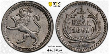 1860 1/4 R MS66