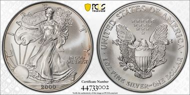 2000 $1 Millennium Set MS69