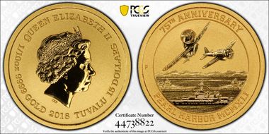 2016-P $15 Pearl Harbor MS70