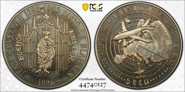 1996 5 Ecu X#43 Air Traffic Control MS68