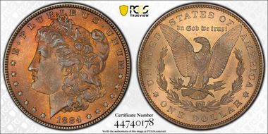 1884 $1 MS64