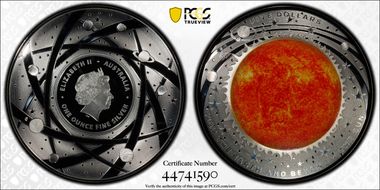 2019 $5 The Sun PR70DCAM