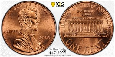 2000 1C "Cheerios" Cent MS66RD