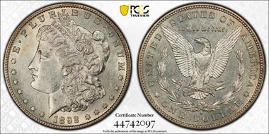 1892-S $1 AU53