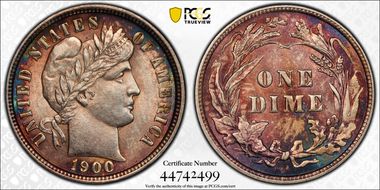 1900 10C MS62