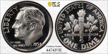 1954 10C PR68DCAM