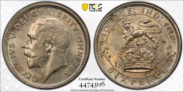 1925 6D S-4025 Wide Rim MS63