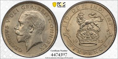 1925 6D S-4024 Narrow Rim MS64