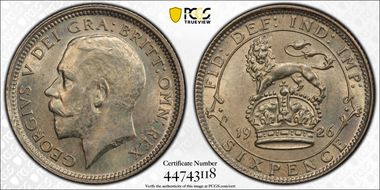 1926 6D S-4025 Wide Rim MS64