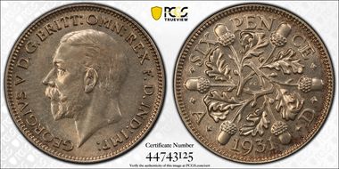 1931 6D S-4041 MS64