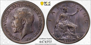 1917 1/4D S-4059 Blackened finish MS65