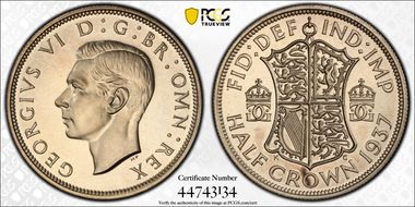 1937 1/2 Cr S-4080 PR65