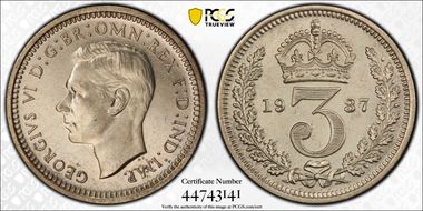 1937 3D S-4088 Crowned 3 PR66