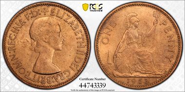 1953 1D S-4154 MS64RB