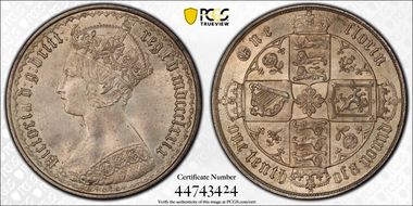 1879 Florin S-3898 ESC-2895 39 Arcs 38 Trefoils MS64